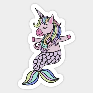 Unicorn, Mermaid, Cute Unicorn Lover Sticker